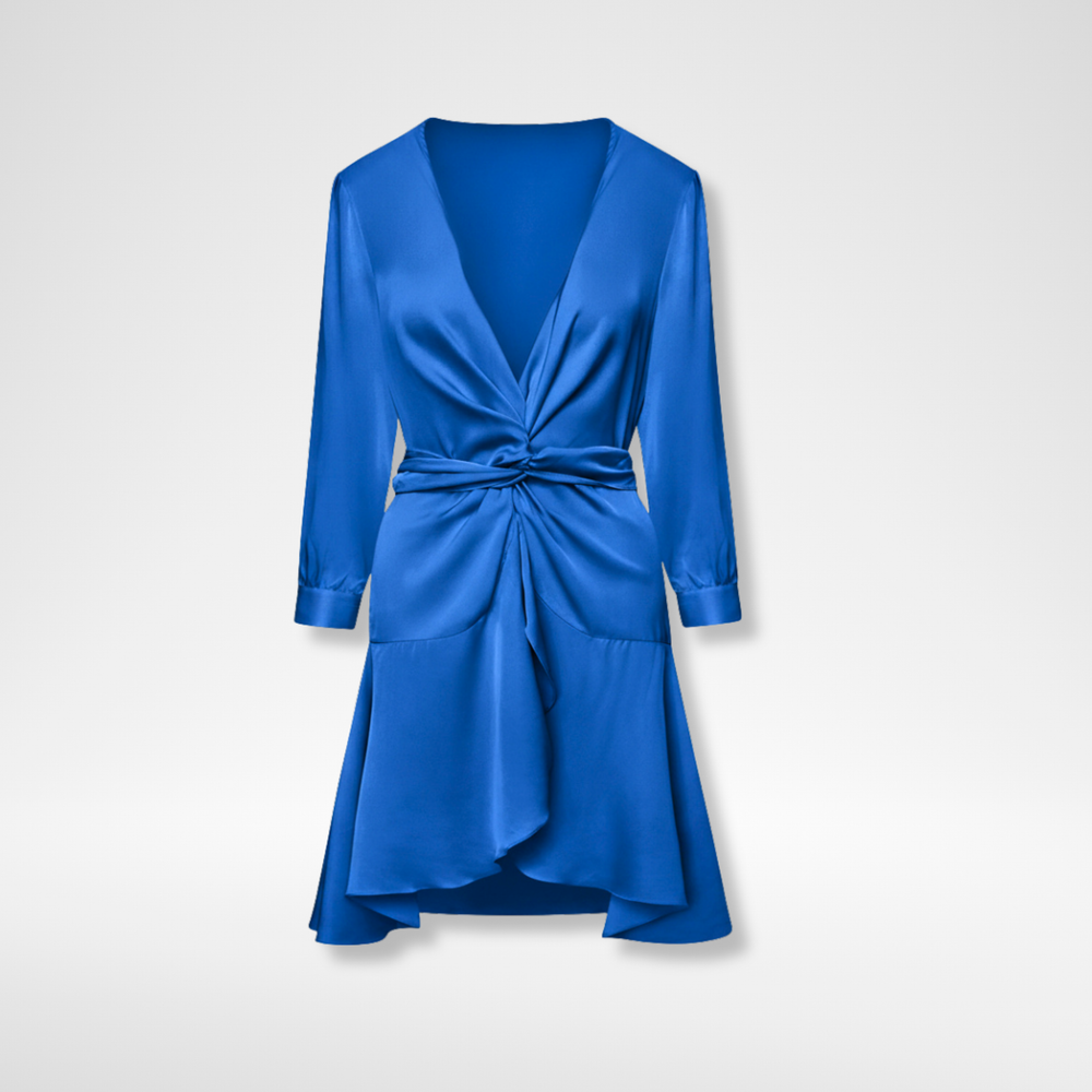 Ananda Short Dress - True Blue