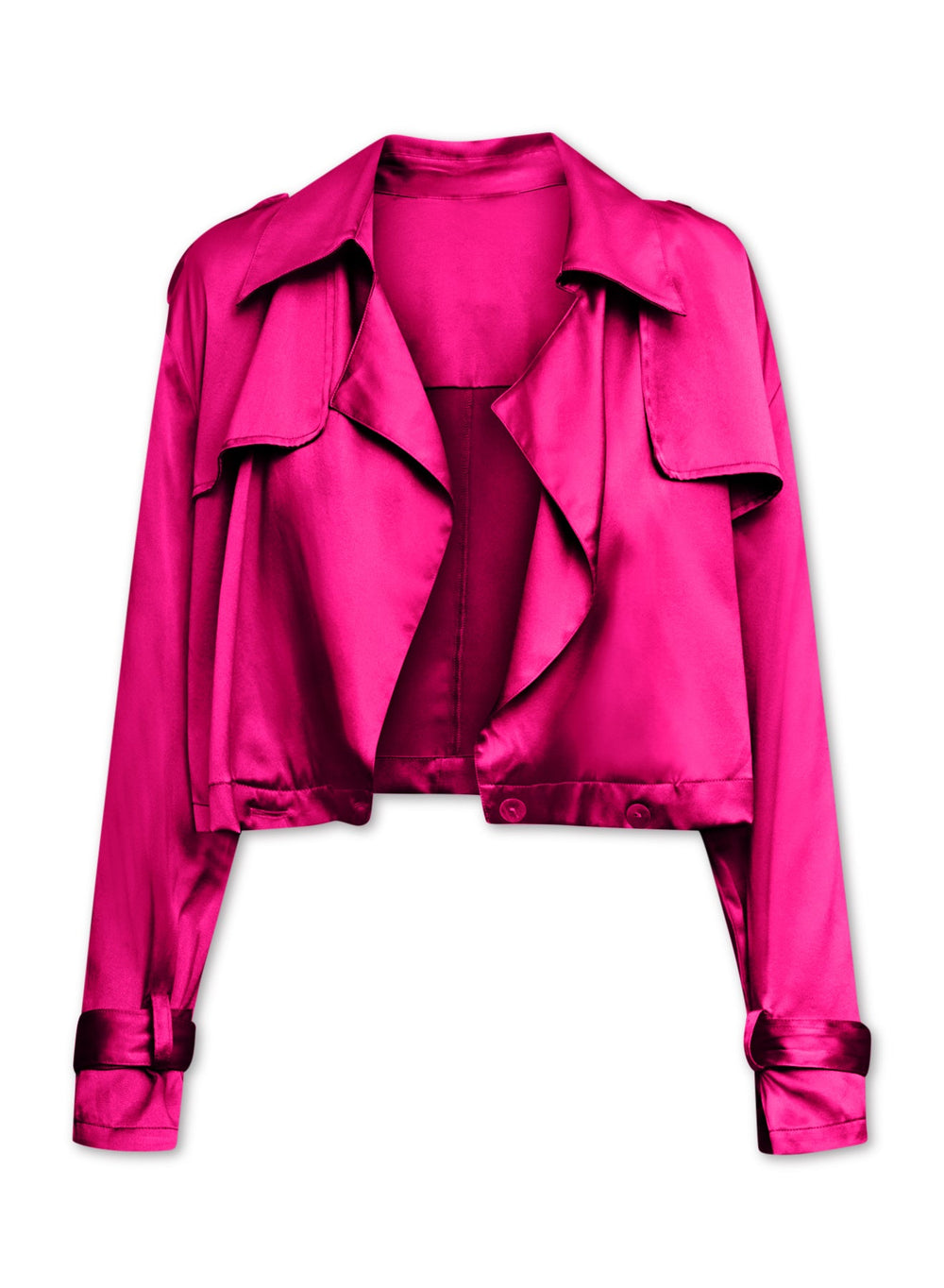 Kensington Trench Cropped - Bougainvillea