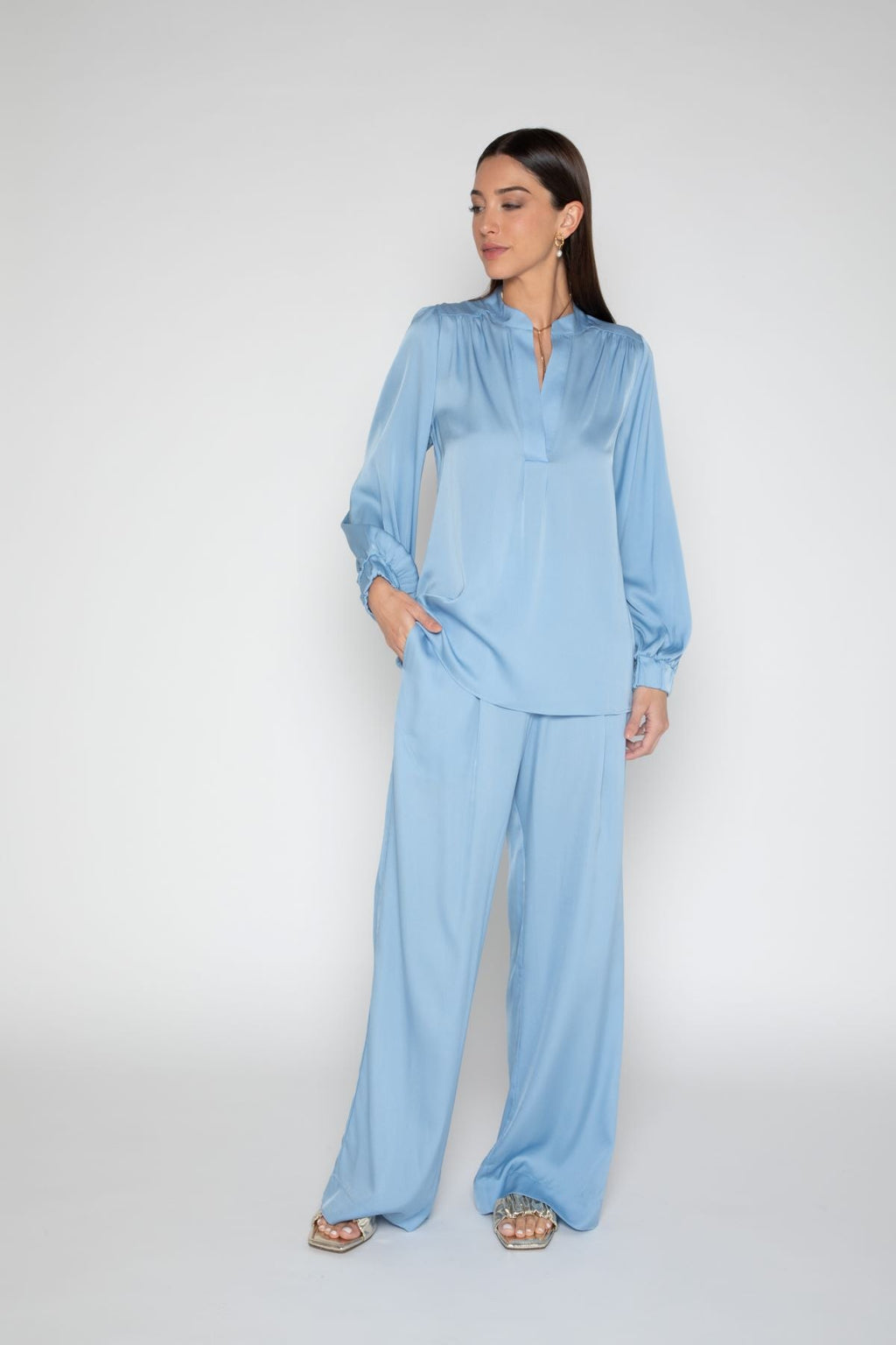 Madras Blouse Almondine Size L