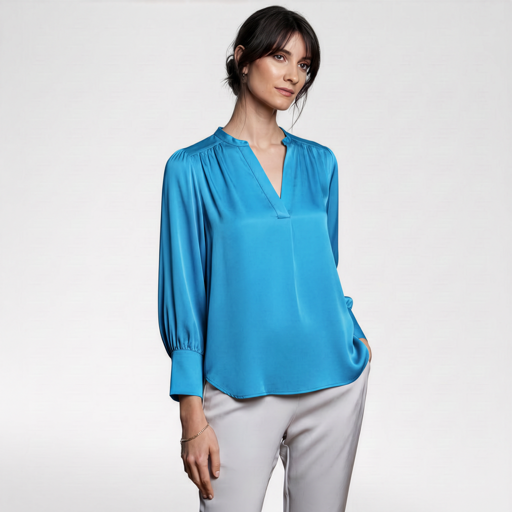 Madras ¾ Sleeve Blouse