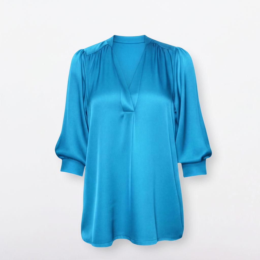 Madras ¾ Sleeve Blouse