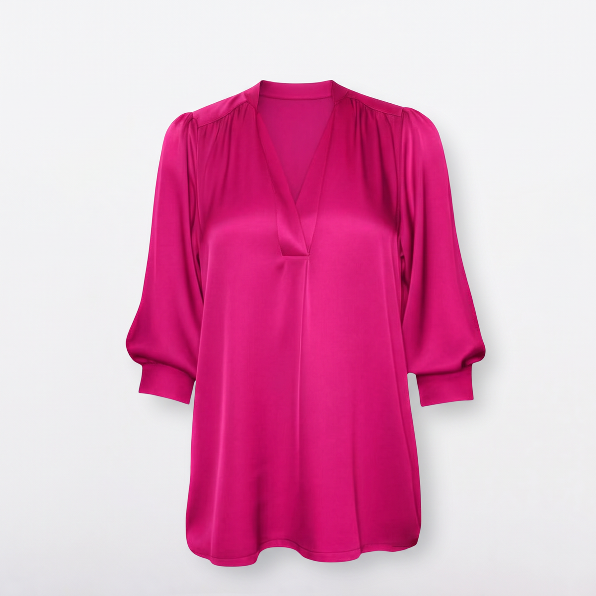 Madras ¾ Sleeve Blouse