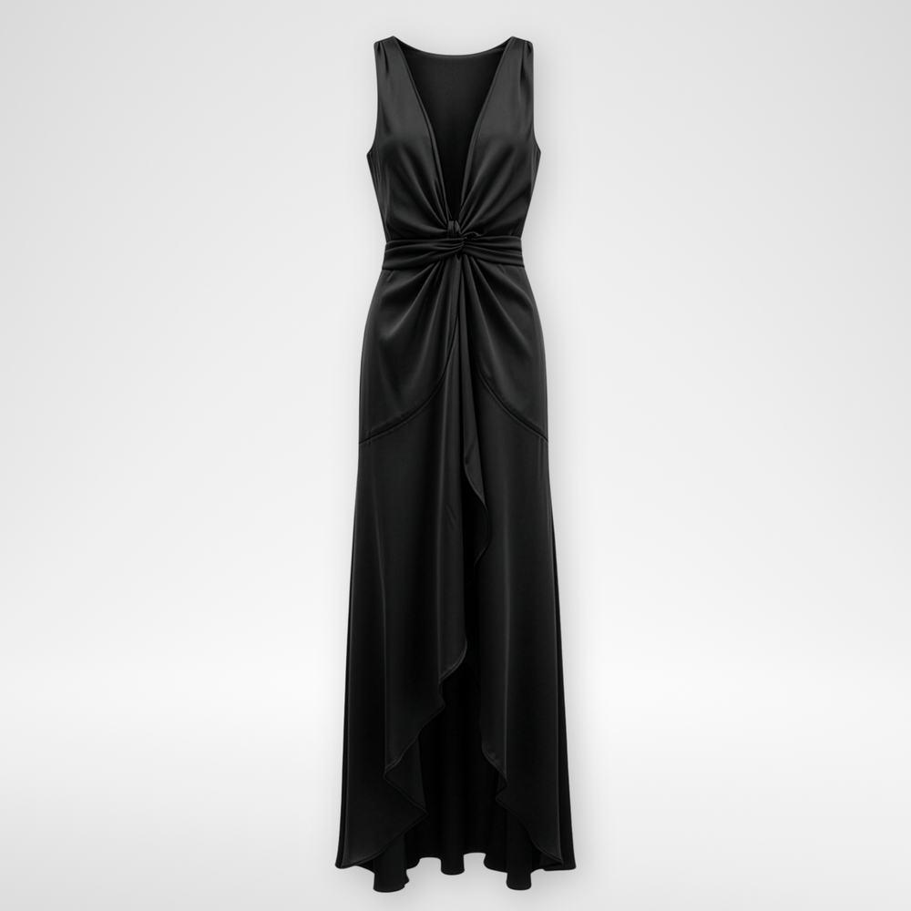 Shangri La Long Dress - Noir