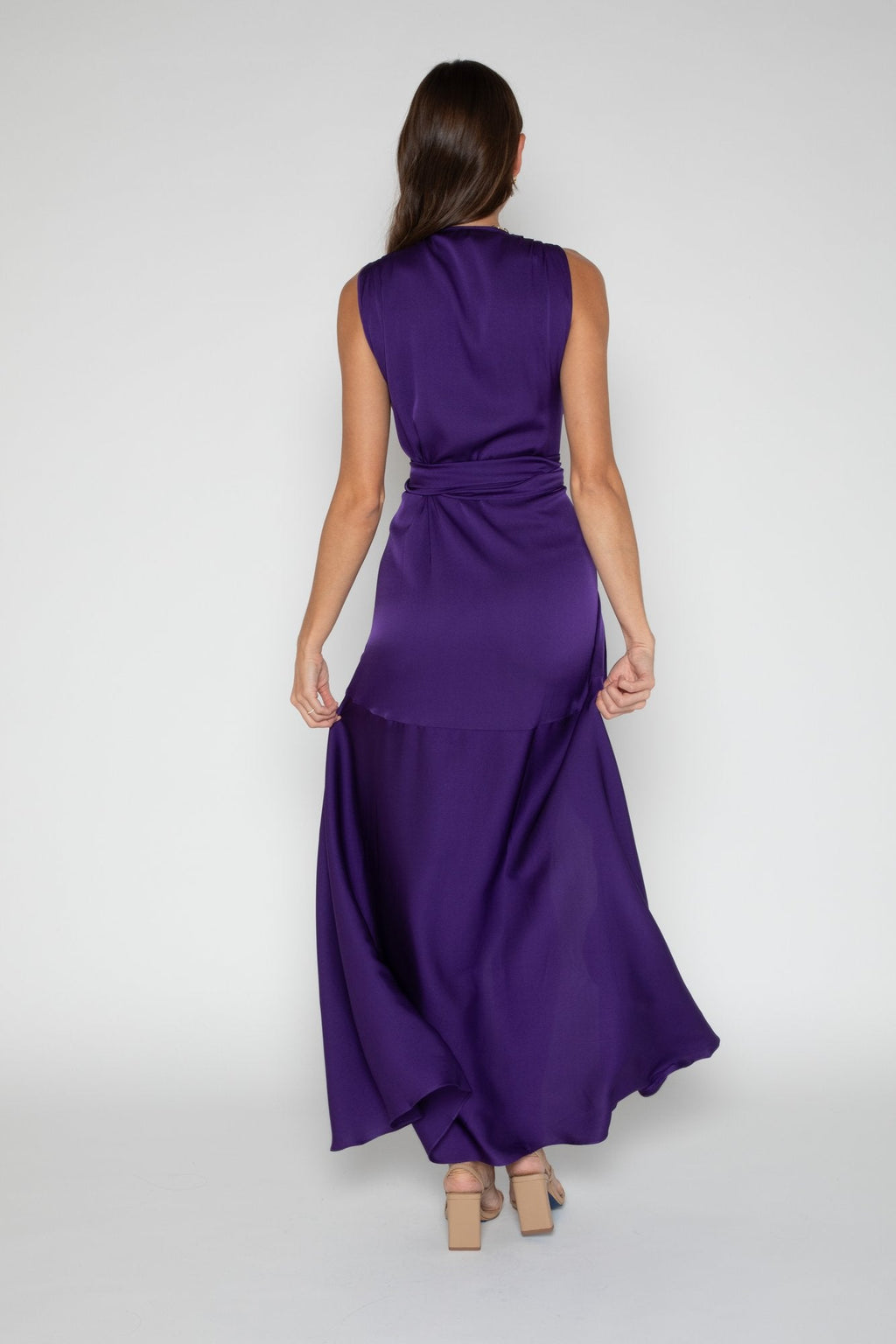 Shangri La Long Dress Bougainvillea Size S