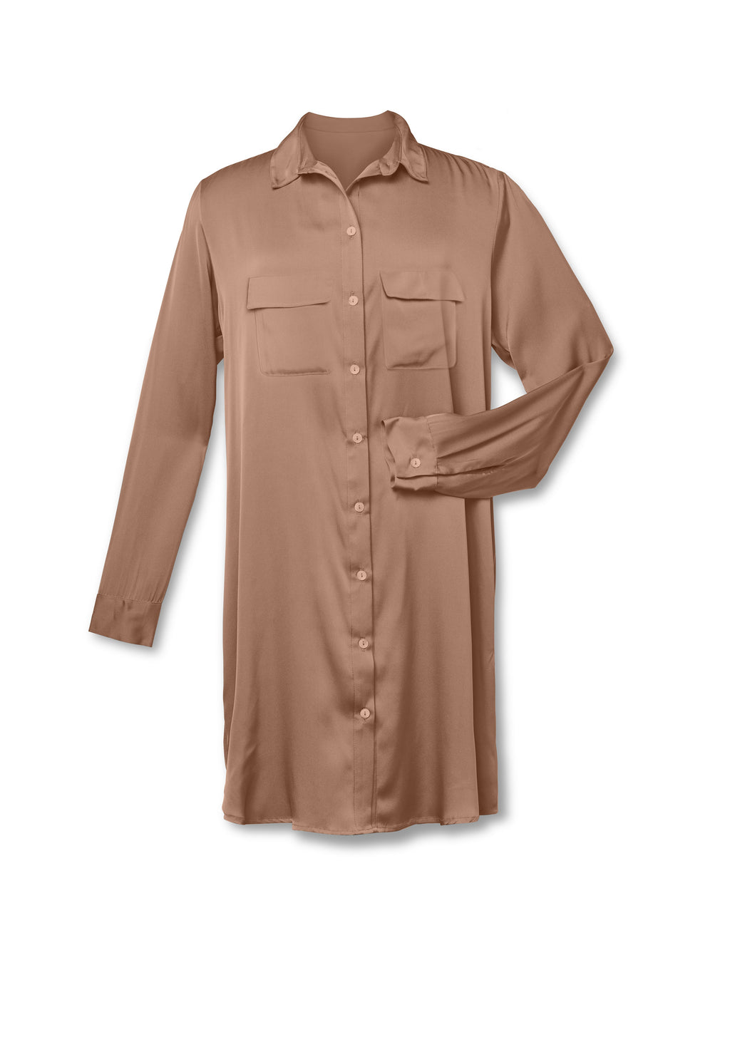 Sicily Double Pocket Shirt Dress - Nouvelle / Silk95Five