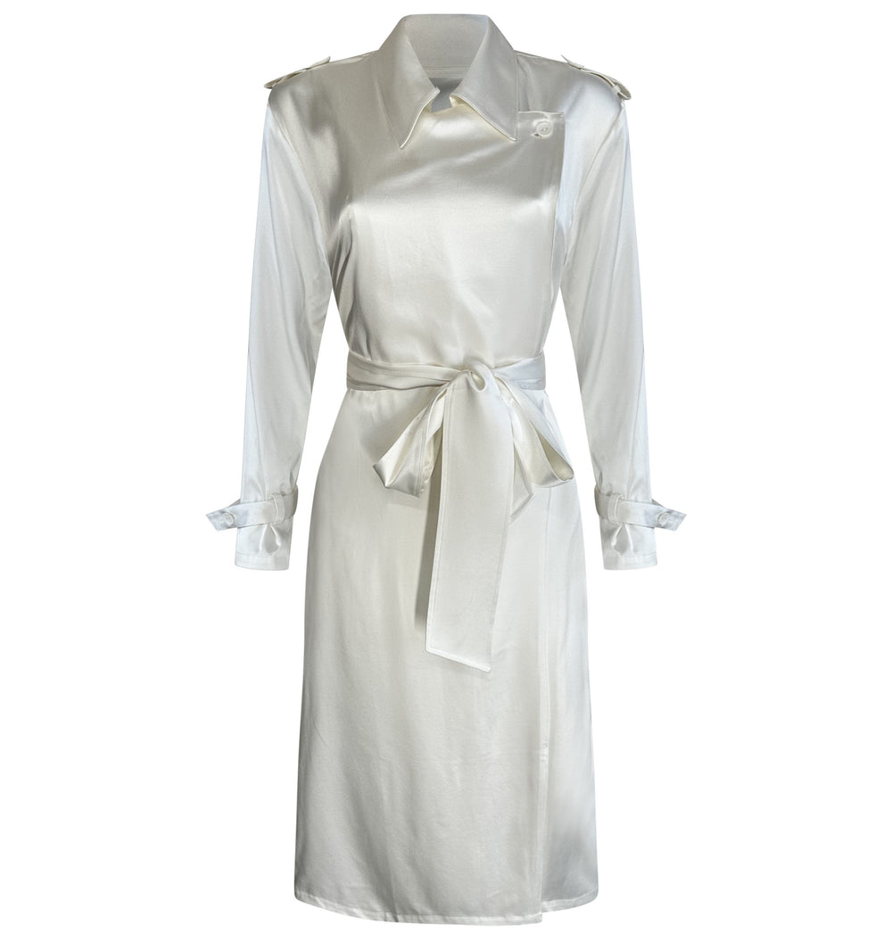 Soho Trench Dress - Nouvelle White