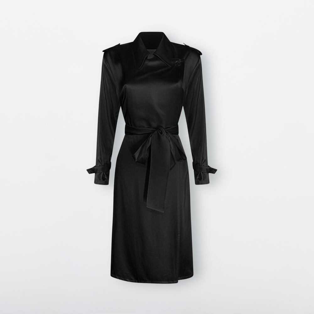 Soho Trench Dress - Noir
