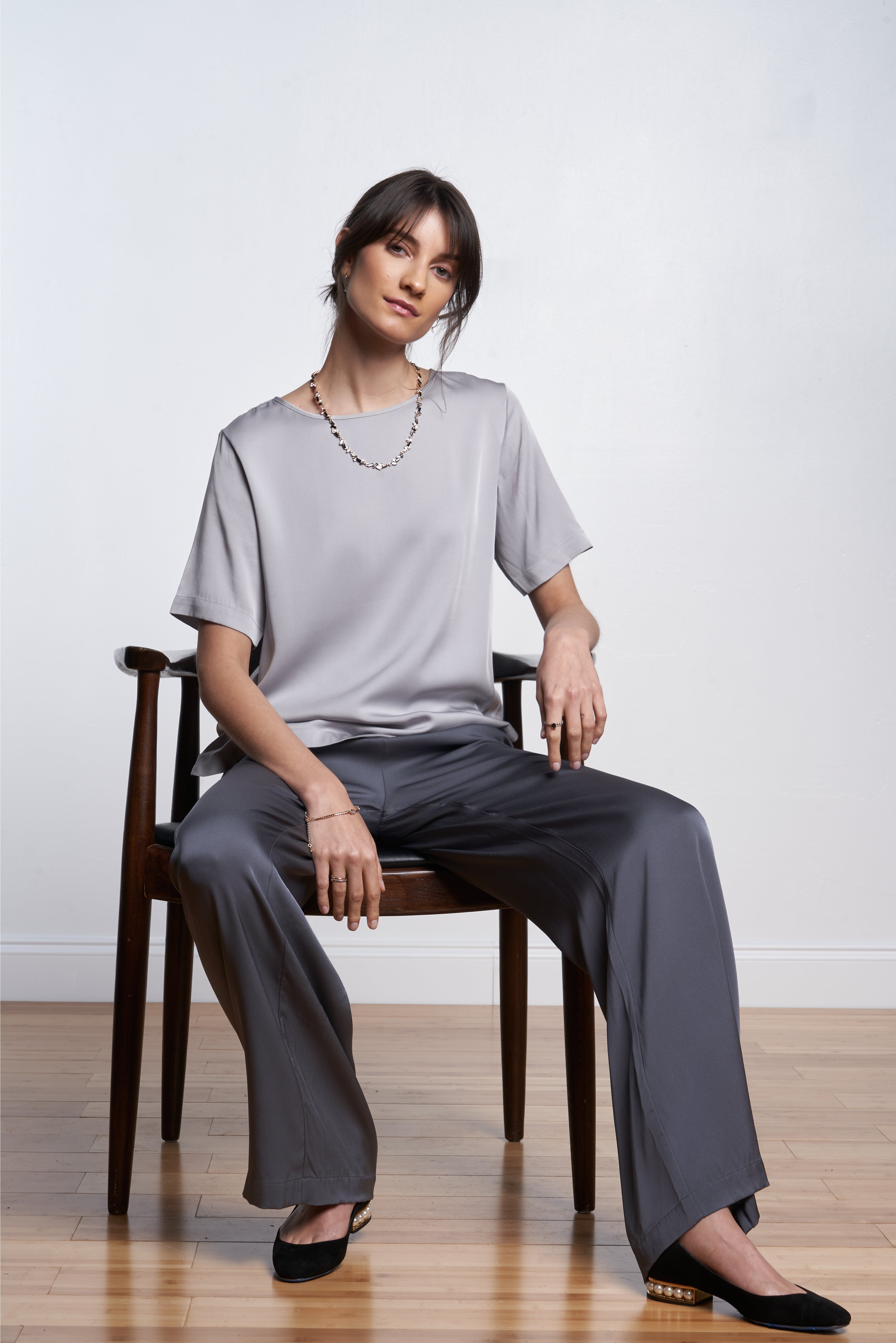 Berlin T Top Fonce Grey Size XS