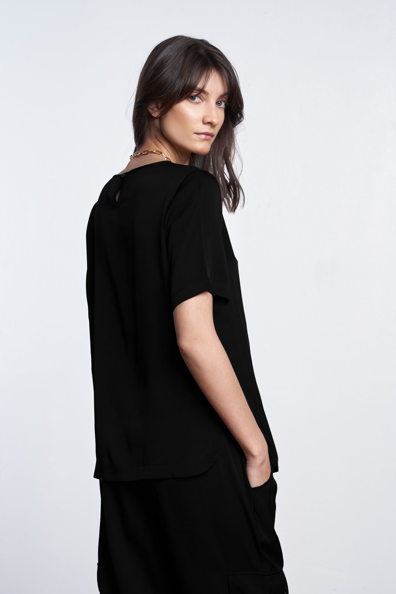 Berlin T Top Navy Size XL