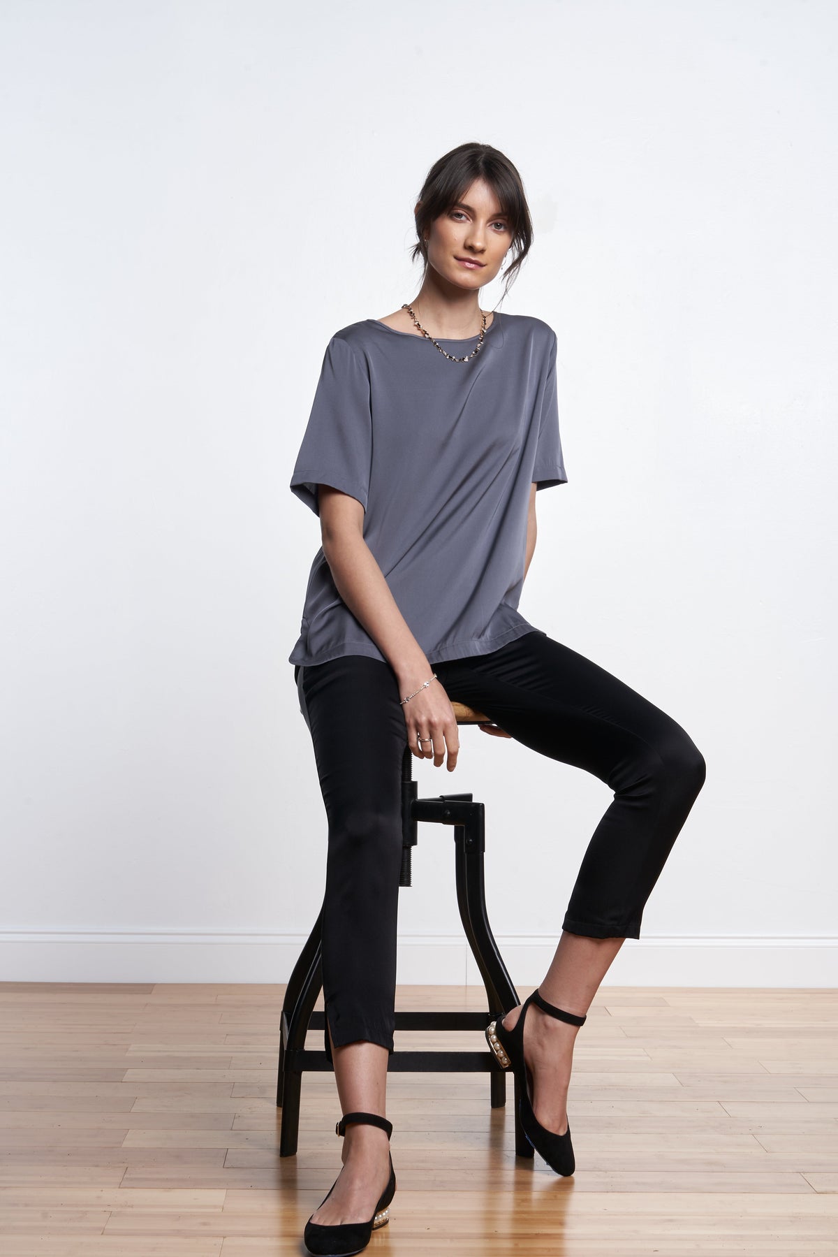 Berlin T Top Fonce Grey Size XL