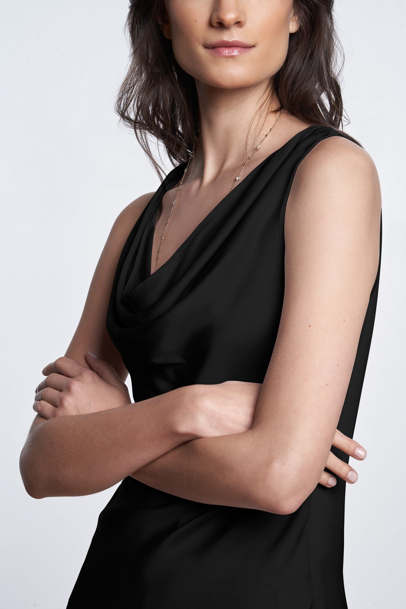 Paris Cowl Neck Noir Size L