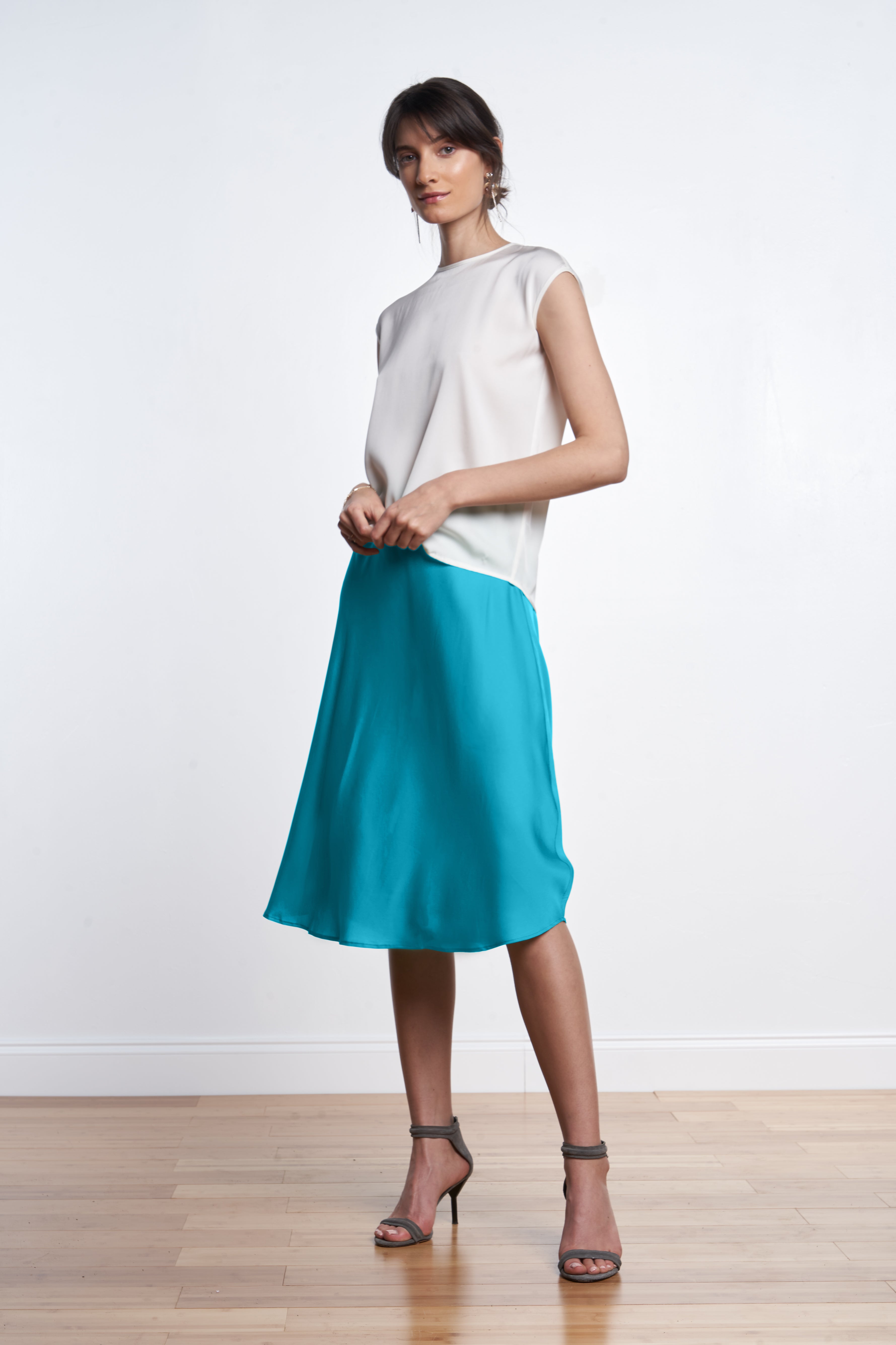 Santa Monica Skirt Aqua Size S